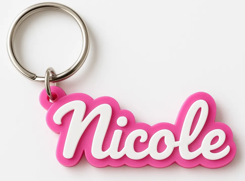 Personalized 3D Printed Name Keychain